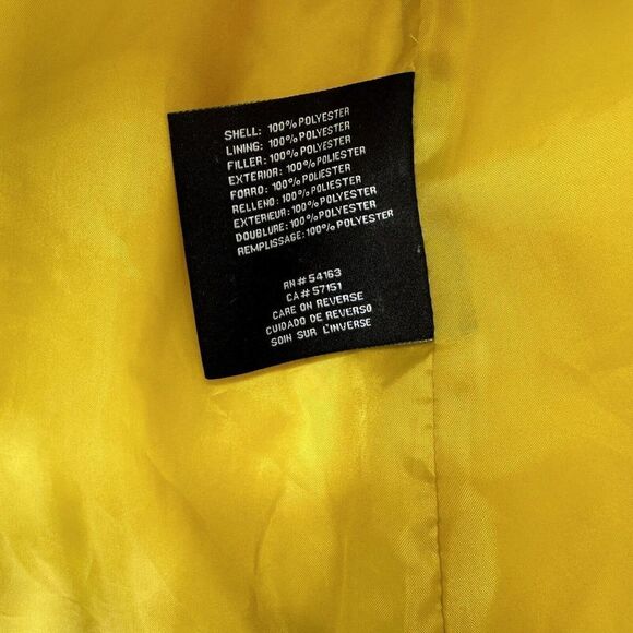 Nine West Vest Quilted Marigold Yellow Womens Size Medium Layering Full Zip - Picture 8 of 9